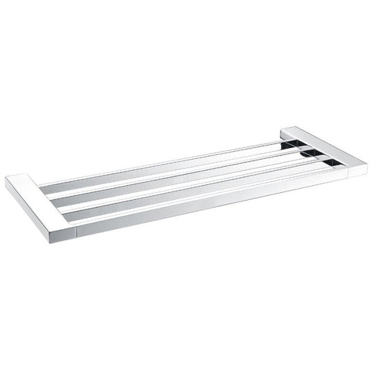 Acl Eden Towel Shelf Chrome, Matte Black, Chrome and White