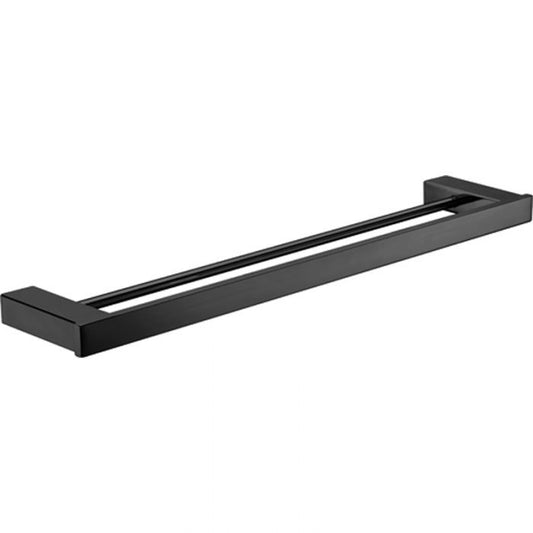 Acl Rosa Double Towel Rail Matte Black