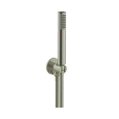 Abey Gareth Ashton Cylinder Shower On Hook - Brushed Nickel