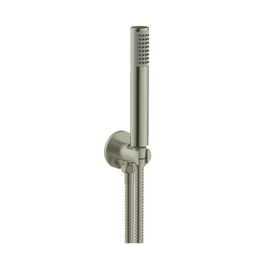 Abey Gareth Ashton Cylinder Shower On Hook - Brushed Nickel