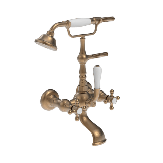 Abey Armando Vicario Provincial Exposed Wall Mounted Bath Filler - Bronze