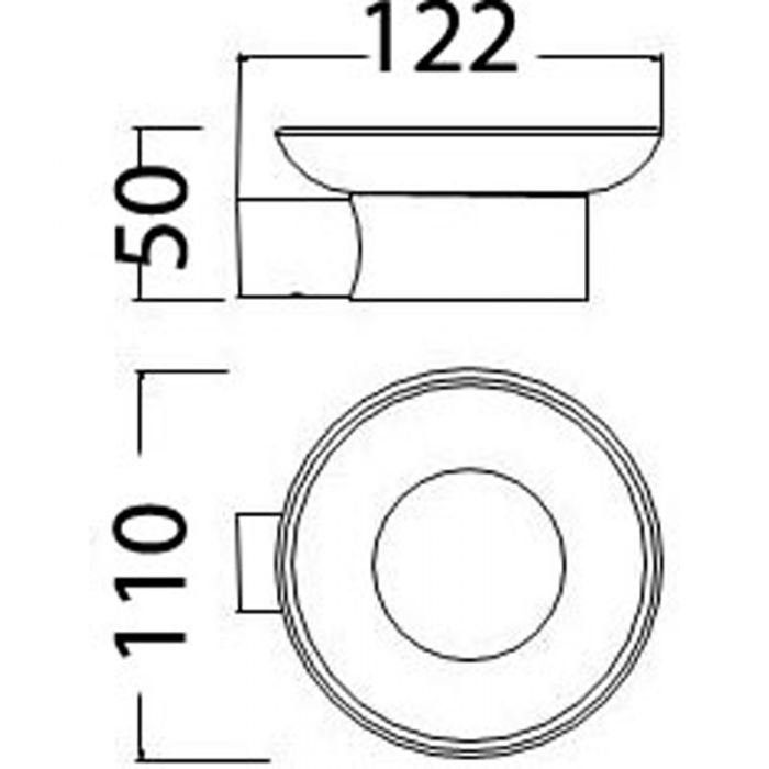 Acl Dove Soap Holder w/ Dish