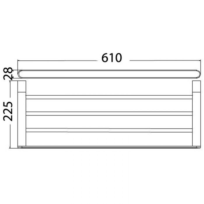 Acl Dove Towel Rack Shelf
