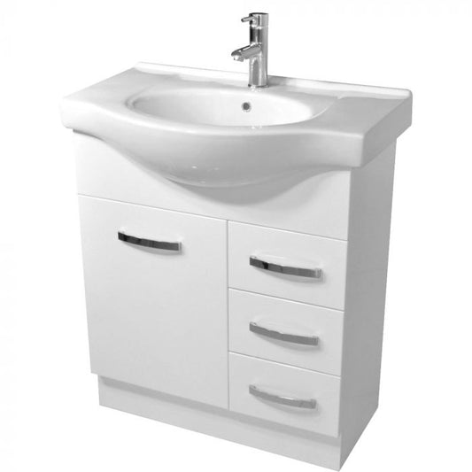 Fienza Antonio 750mm Plain Door Vanity With Kickboard