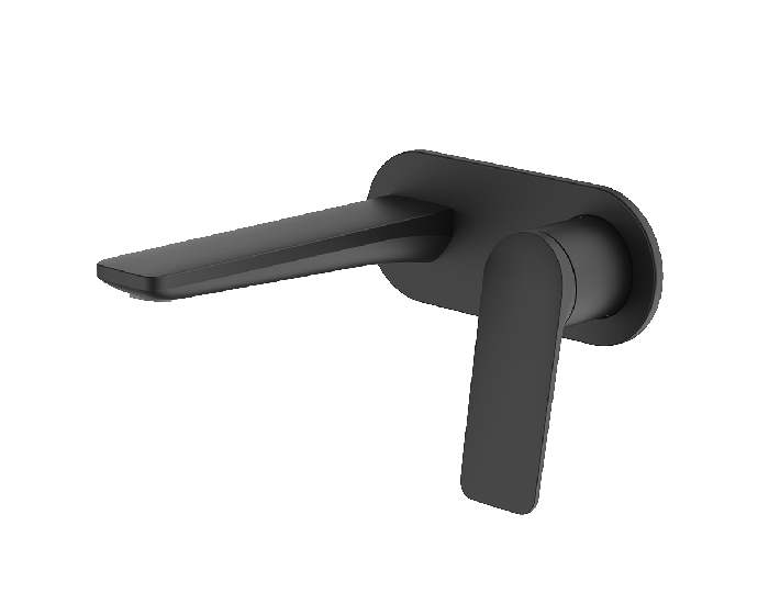 Abey Gareth Ashton Vela 165mm Wall Combination Mixer - Matte Black