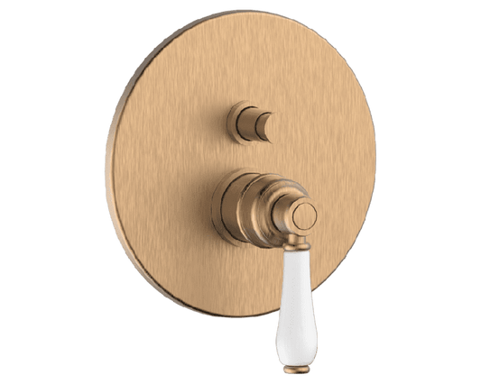 Abey Armando Vicario Provincial Shower Mixer W/ Divertor - Bronze