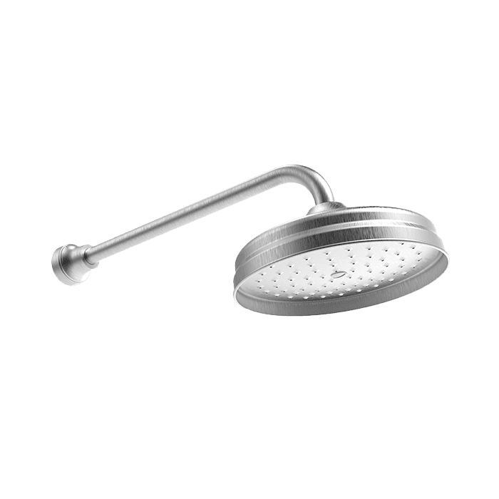 Abey Armando Vicario Provincial Wall Shower and Arm - Brushed Nickel