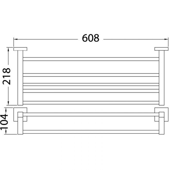 Acl Sara Square Towel Shelf Rack