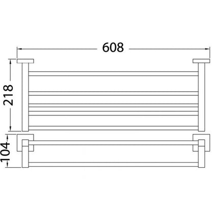 Acl Sara Square Towel Shelf Rack