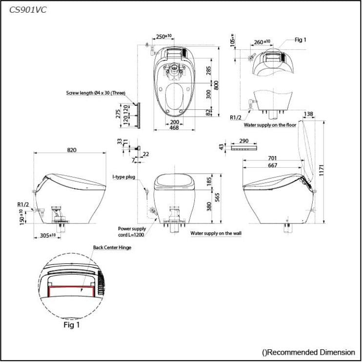 Toto Neorest NX II (S-Trap) Smart Toilet