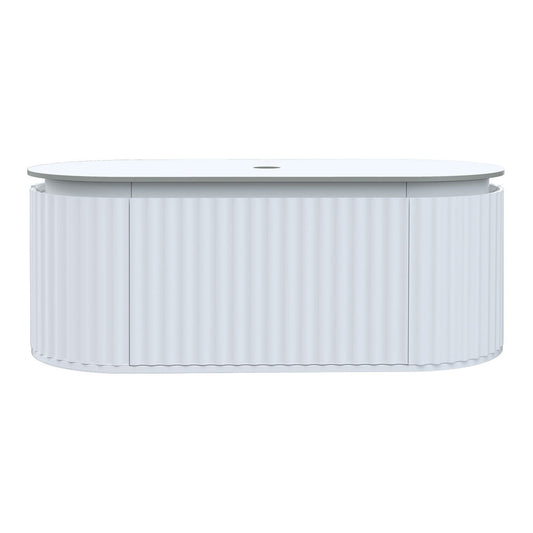Parisi Abbraccio 1200 Wall Cabinet Matt White with Porcelain Top