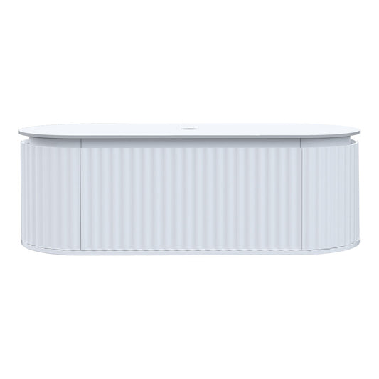 Parisi Abbraccio 1400 Wall Cabinet Matt White with Porcelain Top
