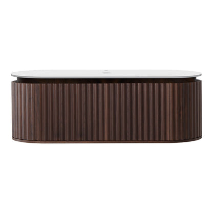 Parisi Abbraccio 1400 Wall Cabinet Black Walnut with Porcelain Top