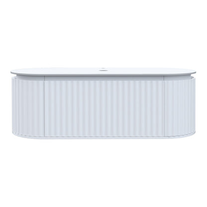 Parisi Abbraccio 1400 Wall Cabinet Matt White with Porcelain Top