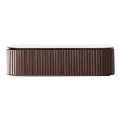 Parisi Abbraccio 1800 Wall Cabinet Black Walnut with Porcelain Top