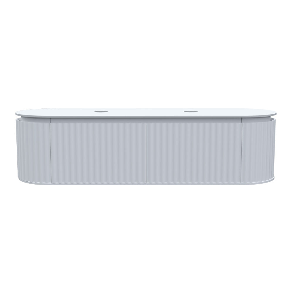 Parisi Abbraccio 1800 Wall Cabinet Matt White with Porcelain Top