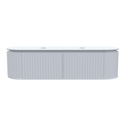 Parisi Abbraccio 1800 Wall Cabinet Matt White with Porcelain Top