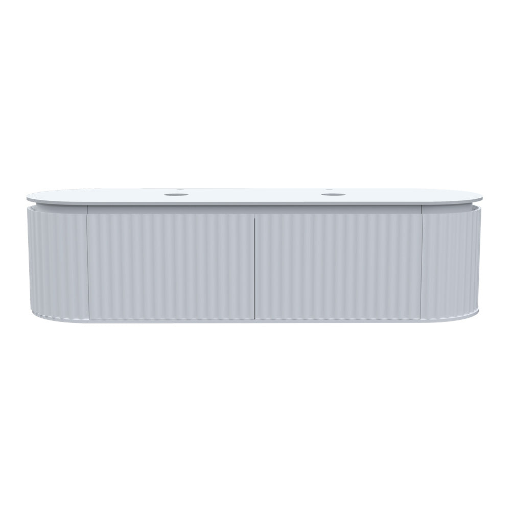 Parisi Abbraccio 1800 Wall Cabinet Matt White with Porcelain Top