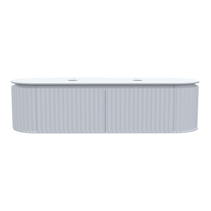 Parisi Abbraccio 1800 Wall Cabinet Matt White with Porcelain Top