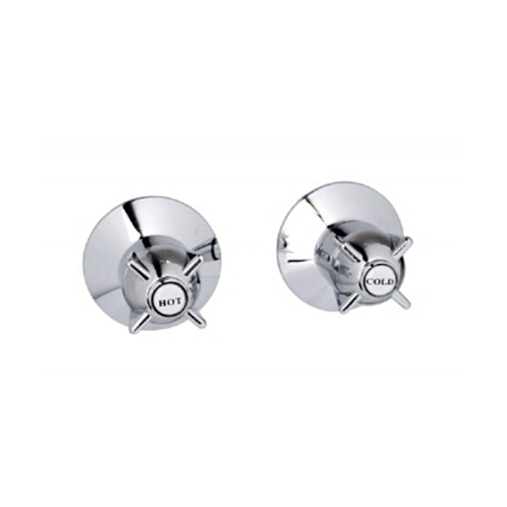 Chrome Wall Taps Complete