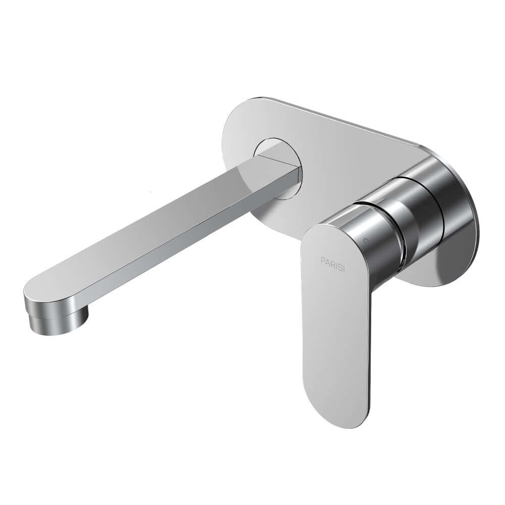 Parisi Ellisse II Wall Mixer with 160mm Spout on Elliptical Plate | Chrome
