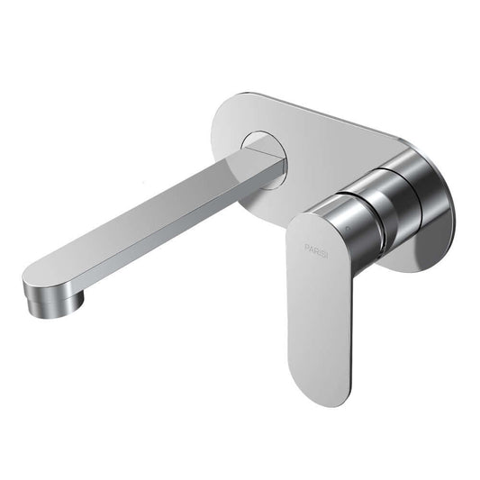 Parisi Ellisse II Wall Mixer with 160mm Spout on Elliptical Plate | Chrome