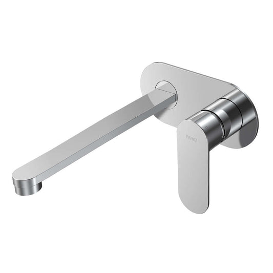 Parisi Ellisse II Wall Mixer with 220mm Spout on Elliptical Plate | Chrome