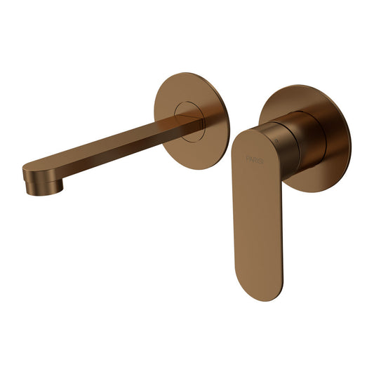 Parisi Ellisse II Wall Mixer with 160mm Spout (Individual Flanges) | Matt Bronze