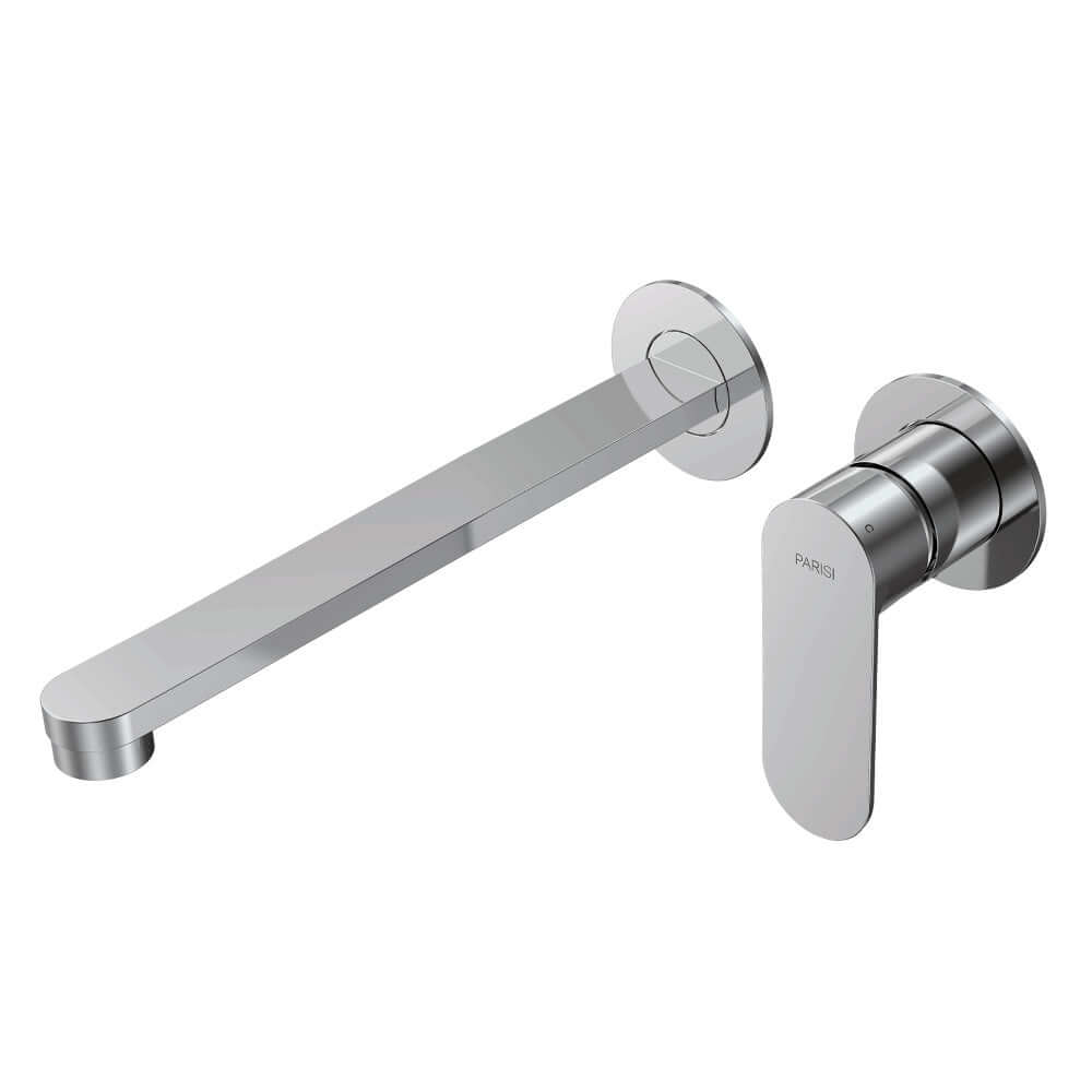 Parisi Ellisse II Wall Mixer with 220mm Spout (Individual Flanges) | Chrome