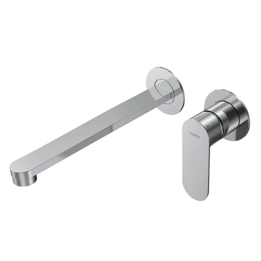 Parisi Ellisse II Wall Mixer with 220mm Spout (Individual Flanges) | Chrome