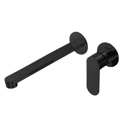 Parisi Ellisse II Wall Mixer with 220mm Spout (Individual Flanges) | Matt Black
