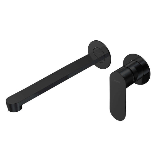 Parisi Ellisse II Wall Mixer with 220mm Spout (Individual Flanges) | Matt Black
