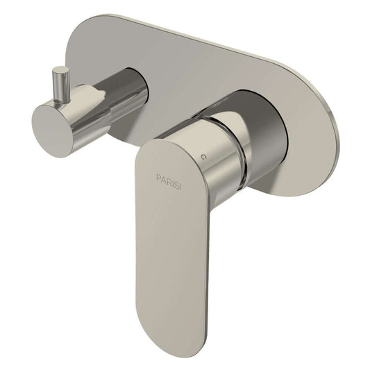 Parisi Ellisse II Wall Mixer with 2-Way Diverter | Brushed Nickle