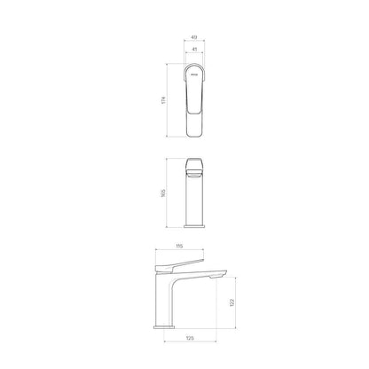 Parisi Float Basin Mixer | Chrome