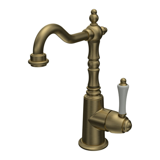 Parisi Hermitage Basin Mixer | Antique Brass