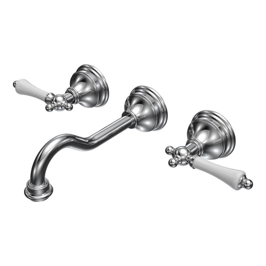 Parisi Hermitage Basin/Bath Wall Set with 200mm Spout | Chrome