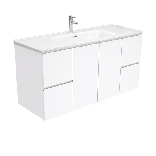 Joli Fingerpull Gloss White 1200 Wall-Hung Vanity