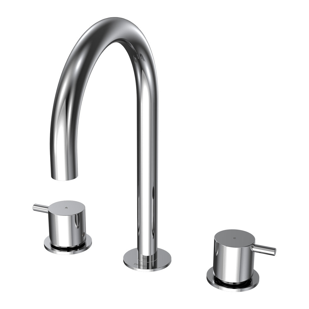 Parisi Envy II Basin Set with Round Swivel Spout | Chrome