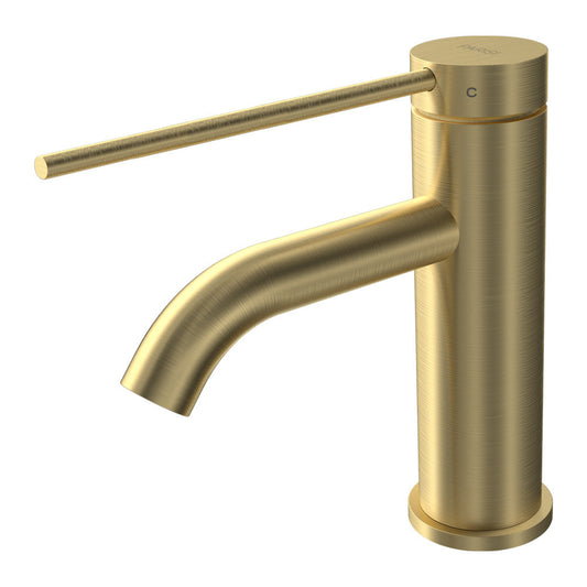 Parisi Envy II Basin Mixer with Extended Lever | Brushed Brass