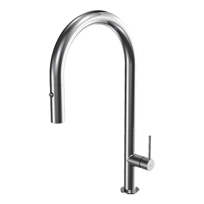 Parisi Envy 30 Kitchen Mixer with Round Spout and Pull Out Spray - Chrome