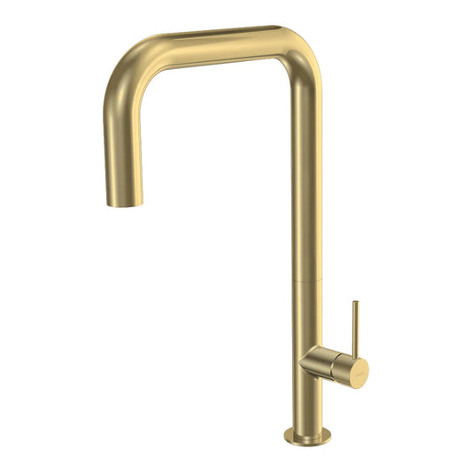 Parisi Envy 30 Kitchen Mixer with Square Spout - Brushed Brass