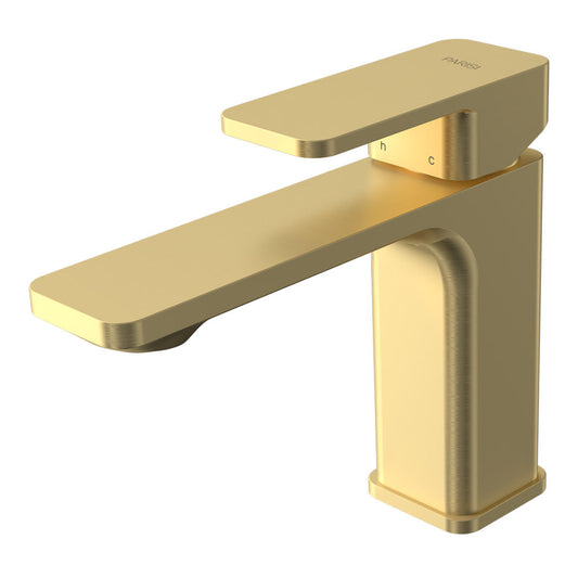 Parisi Quasar II Basin Mixer | Brushed Brass