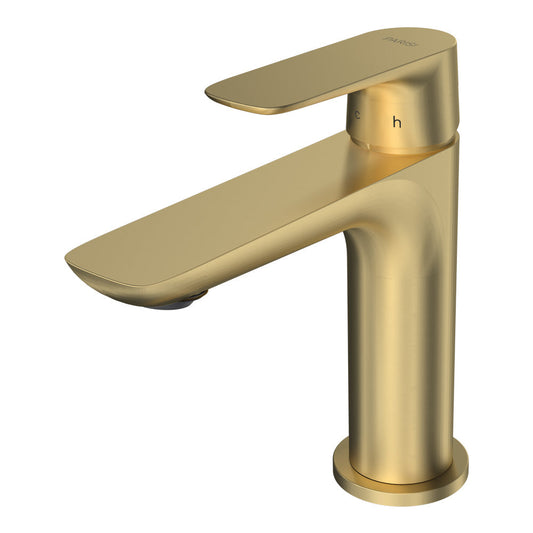 Parisi Slim II Basin Mixer | Brushed Brass
