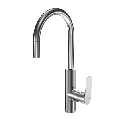 Parisi Slim II Kitchen Mixer with Round Pull Out Spout - Chrome