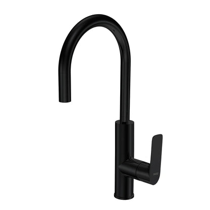 Parisi Slim II Kitchen Mixer with Round Pull Out Spout - Matt Black