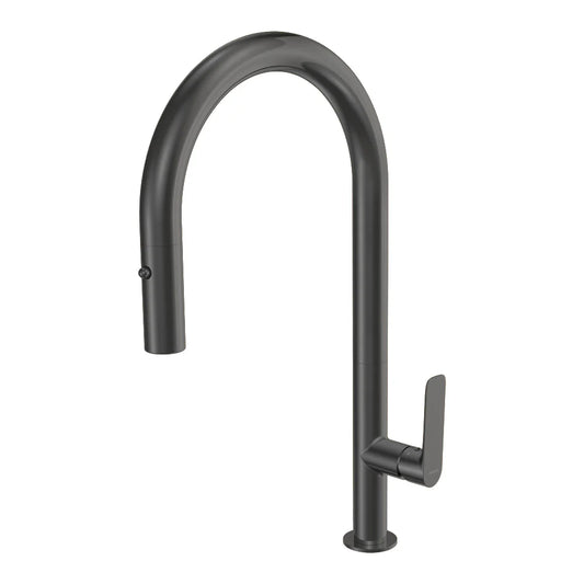 Parisi Slim 30 Kitchen Mixer with Round Spout and Pull Out Spray - Fucile