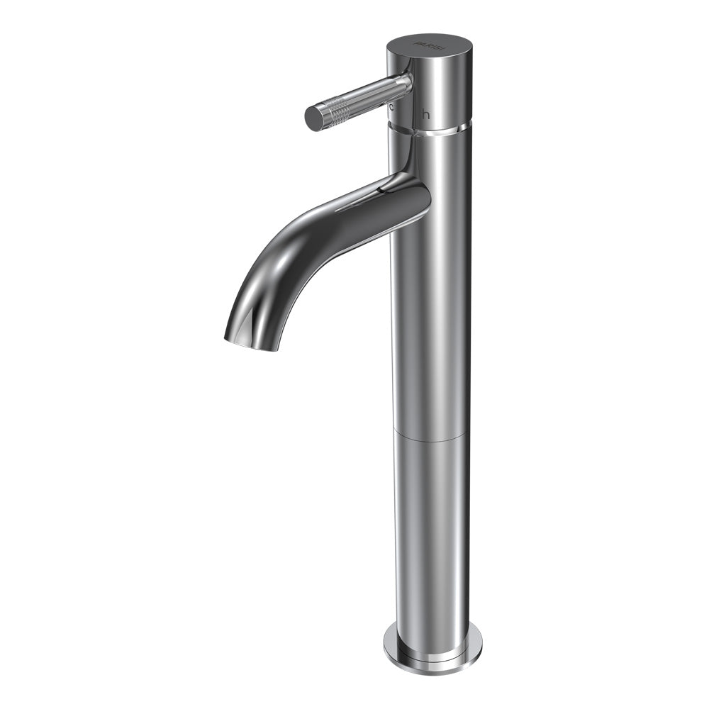 Parisi Tondo II High Basin Mixer with Curved Spout | Chrome