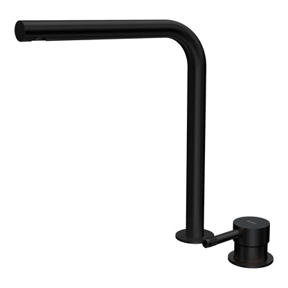 Parisi Tondo II Hob Mixer with Straight Swivel Spout | Matt Black