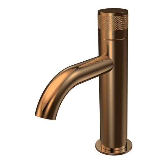 Parisi Todo II Basin Mixer with Curved Spout | Matt Bronze