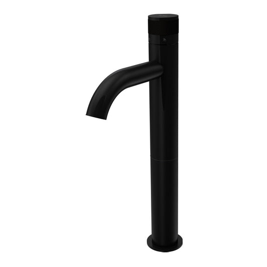 Parisi Todo II High Basin Mixer with Curved Spout | Matt Black